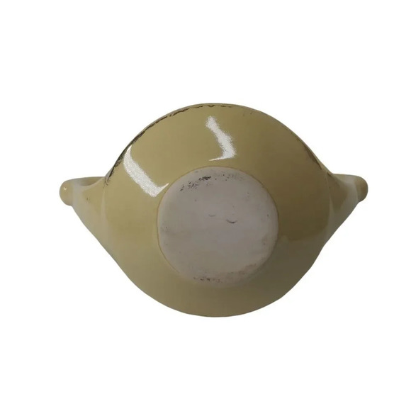 Vintage Pearl Ceramic Tea  Set, Yellow, Gilded 22k Carat Accents, 3 Piece Set - Picture 12 of 16